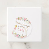 Étiquettes Cadeau Fête d'anniversaire de jardin de fées filles (En situation)