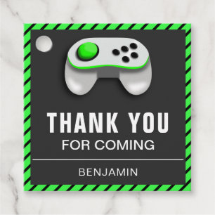 Étiquettes Cadeau Fête d'anniversaire de jeu vidéo moderne