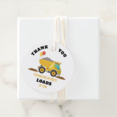 Étiquettes Cadeau Fête d'anniversaire de la construction (En situation)