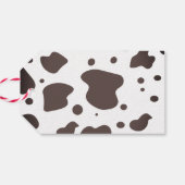 Étiquettes-cadeau Fête d'anniversaire de la ferme de vache drôle (Dos Horizontal)