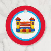 Étiquettes Cadeau Fête d'anniversaire de la maison gonflable (Dos)