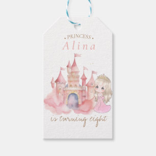 Étiquettes-cadeau Fête d'anniversaire de la princesse