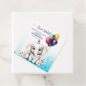 Étiquettes Cadeau Fête d'anniversaire de l'éléphant mignon (En situation)