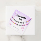 Étiquettes Cadeau Fête d'anniversaire de l'époque de l'amitié Bracel (En situation)