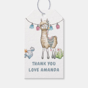 Étiquettes-cadeau Fête d'anniversaire de Llama Kids