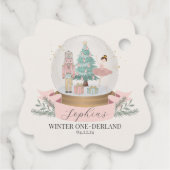 Étiquettes Cadeau fête d'anniversaire de l'onderland (Dos)