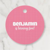 Étiquettes Cadeau Fête d'anniversaire de Monster (Dos)