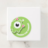 Étiquettes Cadeau Fête d'anniversaire de Monster (En situation)