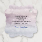 Étiquettes Cadeau Fête d'anniversaire de Owl (Dos)