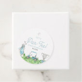 Étiquettes Cadeau Fête d'anniversaire de Par-Tee Blue Golf (En situation)