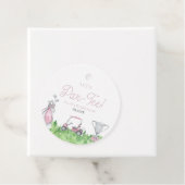 Étiquettes Cadeau Fête d'anniversaire de Par-Tee Pink Golf (En situation)