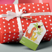 Étiquettes-cadeau Fête d'anniversaire des enfants dinosaures