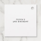 Étiquettes Cadeau Fête d'anniversaire d'Halloween Boujee Ghost (Dos)