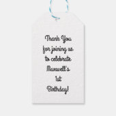 Étiquettes-cadeau Fête d'anniversaire du chat (Dos)