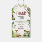 Étiquettes-cadeau Fête d'anniversaire du reptile Show (Devant)