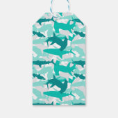 Étiquettes-cadeau Fête d'anniversaire du requin marteau  (Dos)