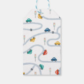 Étiquettes-cadeau Fête d'anniversaire du transport urbain moderne Fa (Dos)