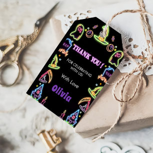 Étiquettes-cadeau Fête d'anniversaire éffrayante d'Halloween sombre