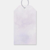 Étiquettes-cadeau Fête d'anniversaire élégante papillon violet 1 an (Dos)