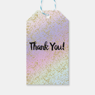 Étiquettes-cadeau Fête d'anniversaire Fantastique avec Paillettes Or