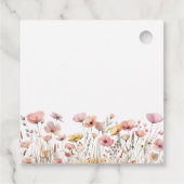 Étiquettes Cadeau Fête d'anniversaire Fleur sauvage rose (Dos)