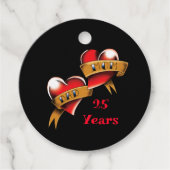 Étiquettes Cadeau Fête d'anniversaire Maman & Papa (Devant)