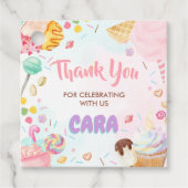 Étiquettes Cadeau Fête d'anniversaire quatre fois plus douce (Devant)