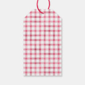 Étiquettes-cadeau Fête d'anniversaire rose pour les filles avec lapi (Dos)