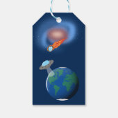 Étiquettes-cadeau Fête d'anniversaire sur le thème de l'astronaute d (Dos)