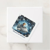 Étiquettes Cadeau Fête d'anniversaire Thème Espace Bébé Fusée (En situation)