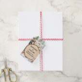 Étiquettes-cadeau Fête d'anniversaire Thème Ours Sauvage Cerf Forêt (Avec de la ficelle)