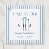 Étiquettes Cadeau Fête de Bachelorette Apres Ski d'Hiver (Devant)