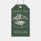 Étiquettes-cadeau Fête de Bachelorette de Camping Simple Moderne de (Devant)