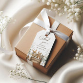 Étiquettes-cadeau Fête de Bébé Animaux de la Forêt en Hiver