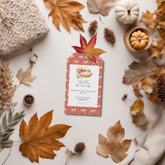 Étiquettes-cadeau Fête de Bébé Apple de Notre Oeil 