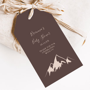 Étiquettes-cadeau Fête de bébé Clear Mountain Country