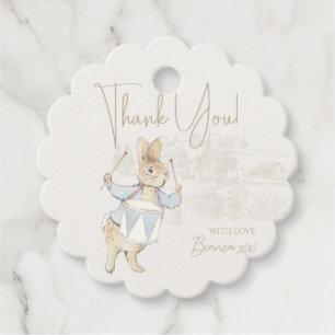 Étiquettes Cadeau Fête de bébé Lapin Bleu Some Bunny