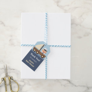 Étiquettes-cadeau Fête de Bébé Marin Bébé Shower