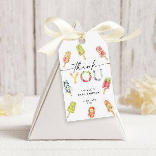 Étiquettes-cadeau Fête de Bébé Sucette à l'aquarelle Prête à éclore