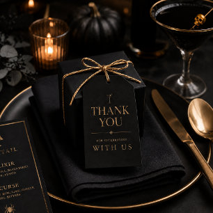 Étiquettes-cadeau Fête de cocktail élégante d'Halloween