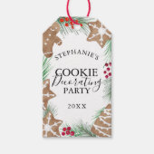 Étiquettes-cadeau Fête de décoration de biscuits   (Devant)