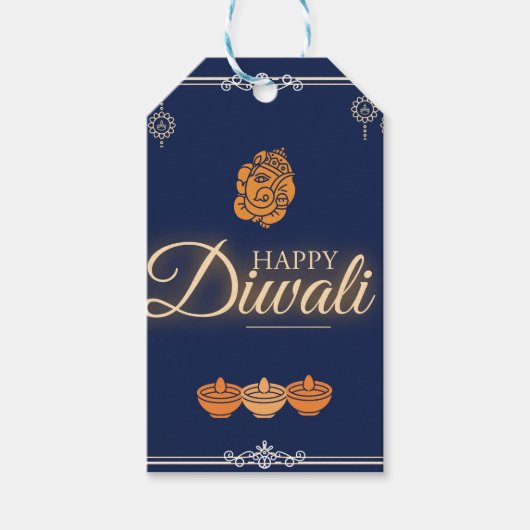 Étiquettes-cadeau " Fête de Diwali (Devant)