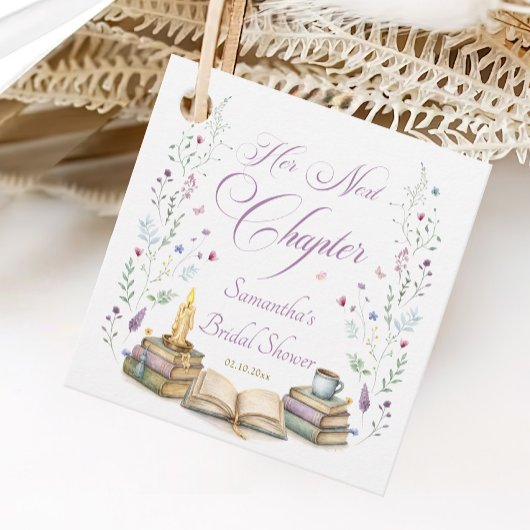 Étiquettes Cadeau Fête de douche de mariage de son prochain chapitre