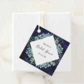 Étiquettes Cadeau Fête de Fiançailles avec Verdure Botanique Eucalyp (En situation)