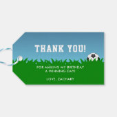 Étiquettes-cadeau Fête de football (Dos Horizontal)