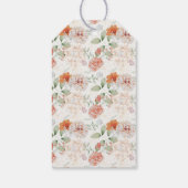 Étiquettes-cadeau Fête de Jardin Élégante Florale Baby Shower (Dos)