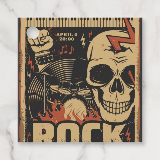 Étiquettes Cadeau Fête de la bande (Devant)