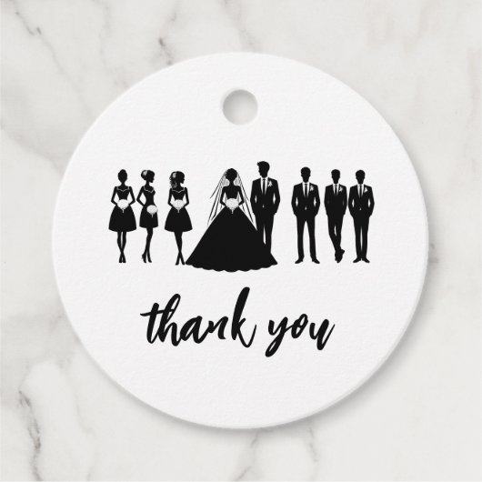 Étiquettes Cadeau Fête de la mariée (Devant)
