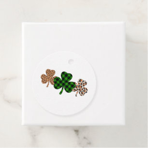Étiquettes Cadeau Fête de la Saint-Patrick Chanceux Irlandais Vert C