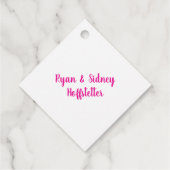 Étiquettes Cadeau Fête de l'Action d'Amabilité | Rose et or (Dos)